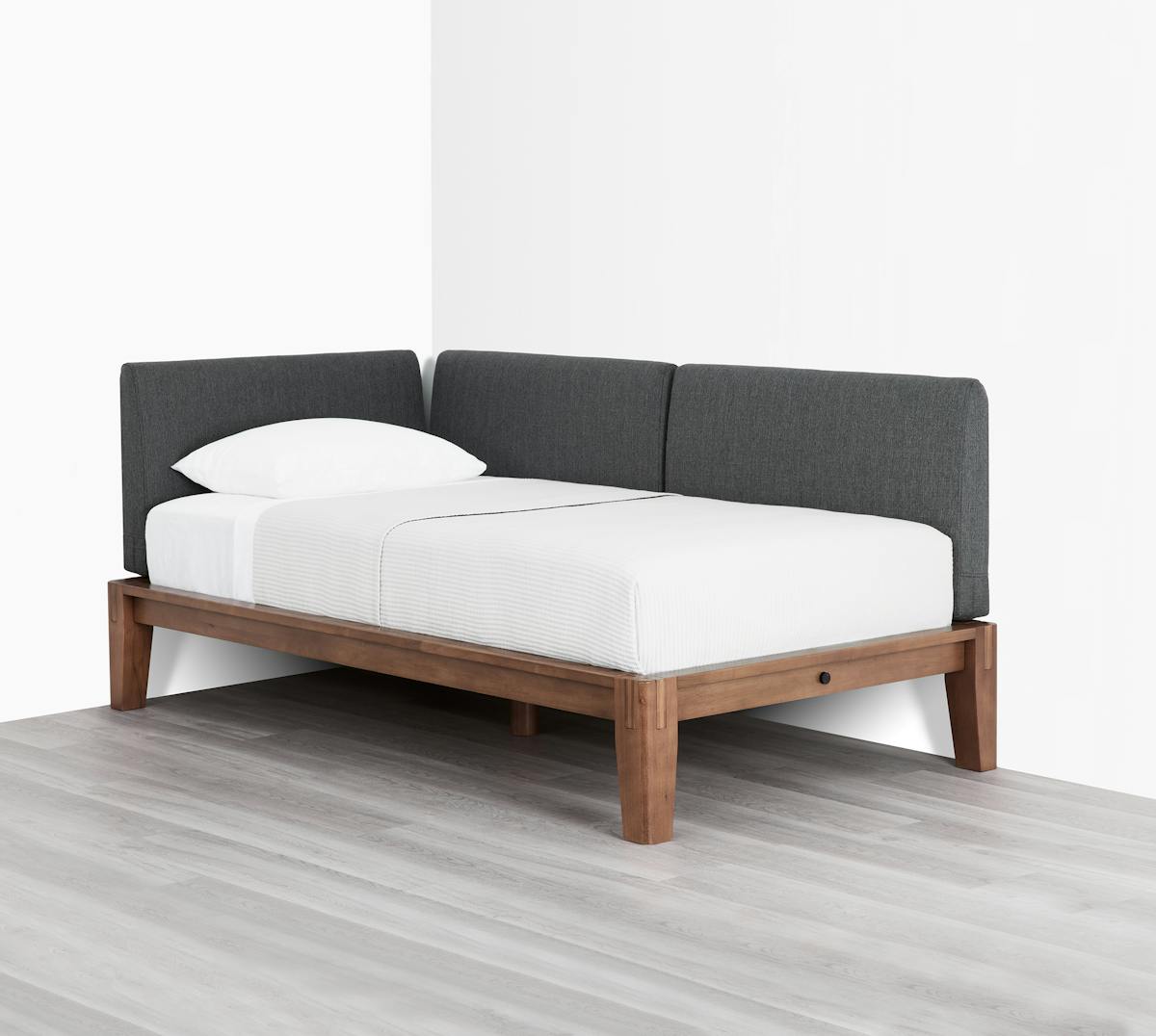 The Bed (Daybed / Walnut / Dark Charcoal) - Diagonal