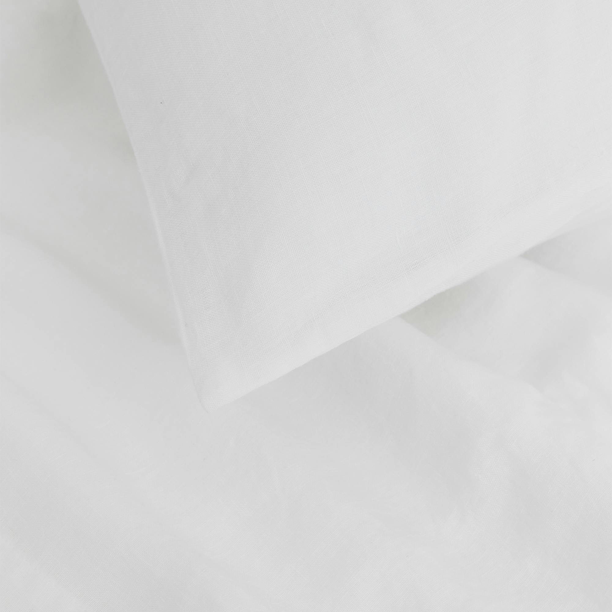 Linen Sheet Set (White) - Corner