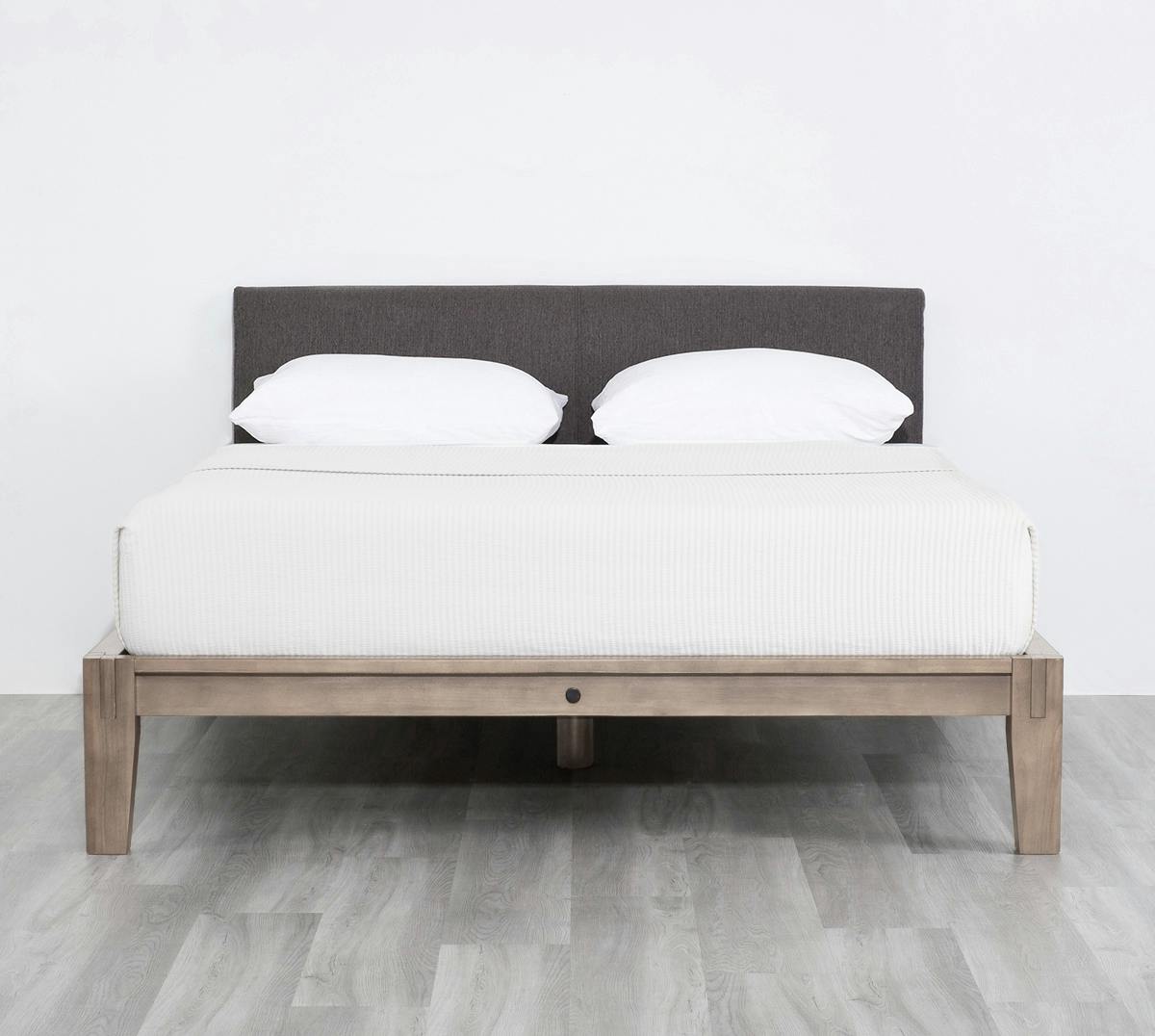The Bed (Cali King / Grey / Dark Charcoal) - Front