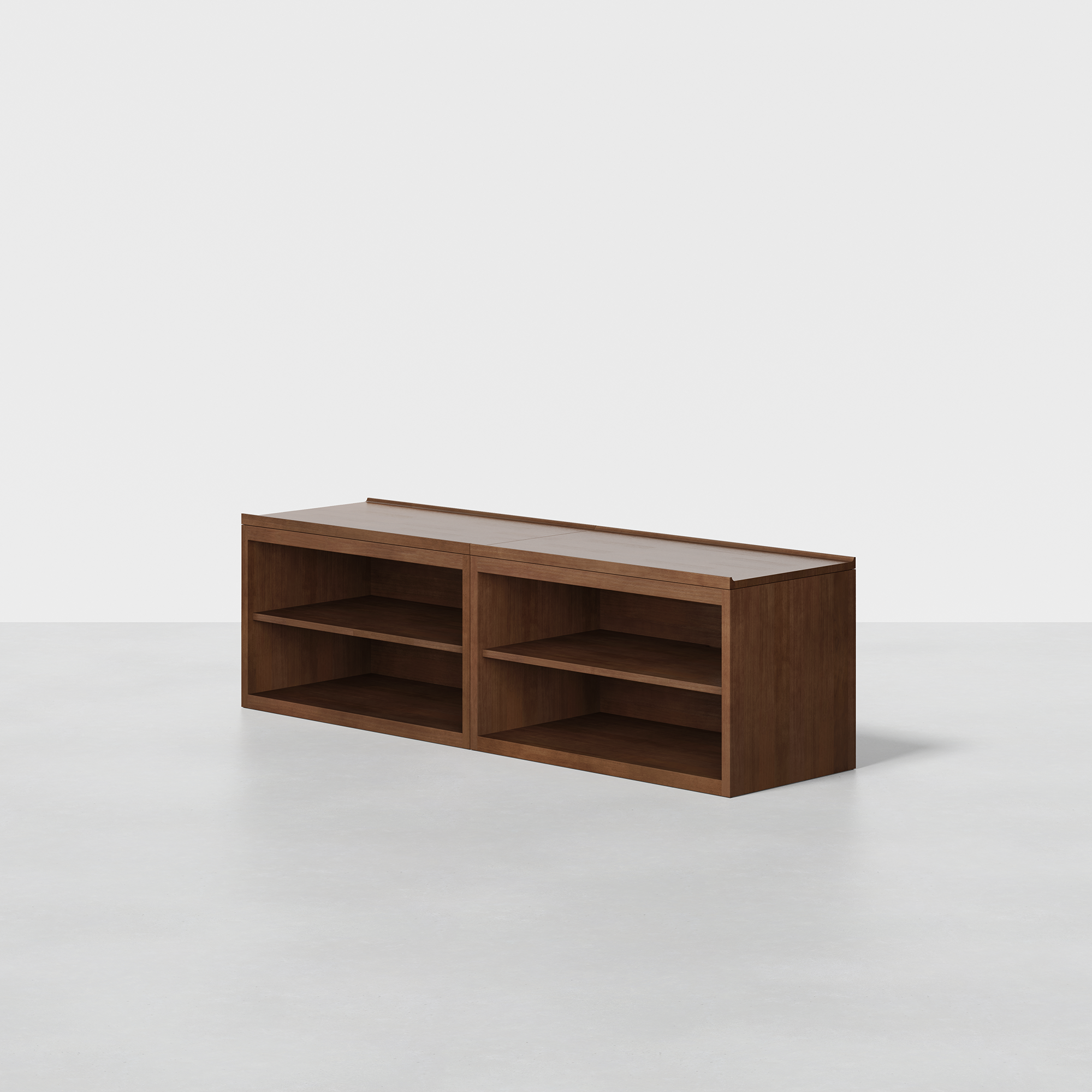 The Credenza (Walnut / 2x2A) - Render - Angled
