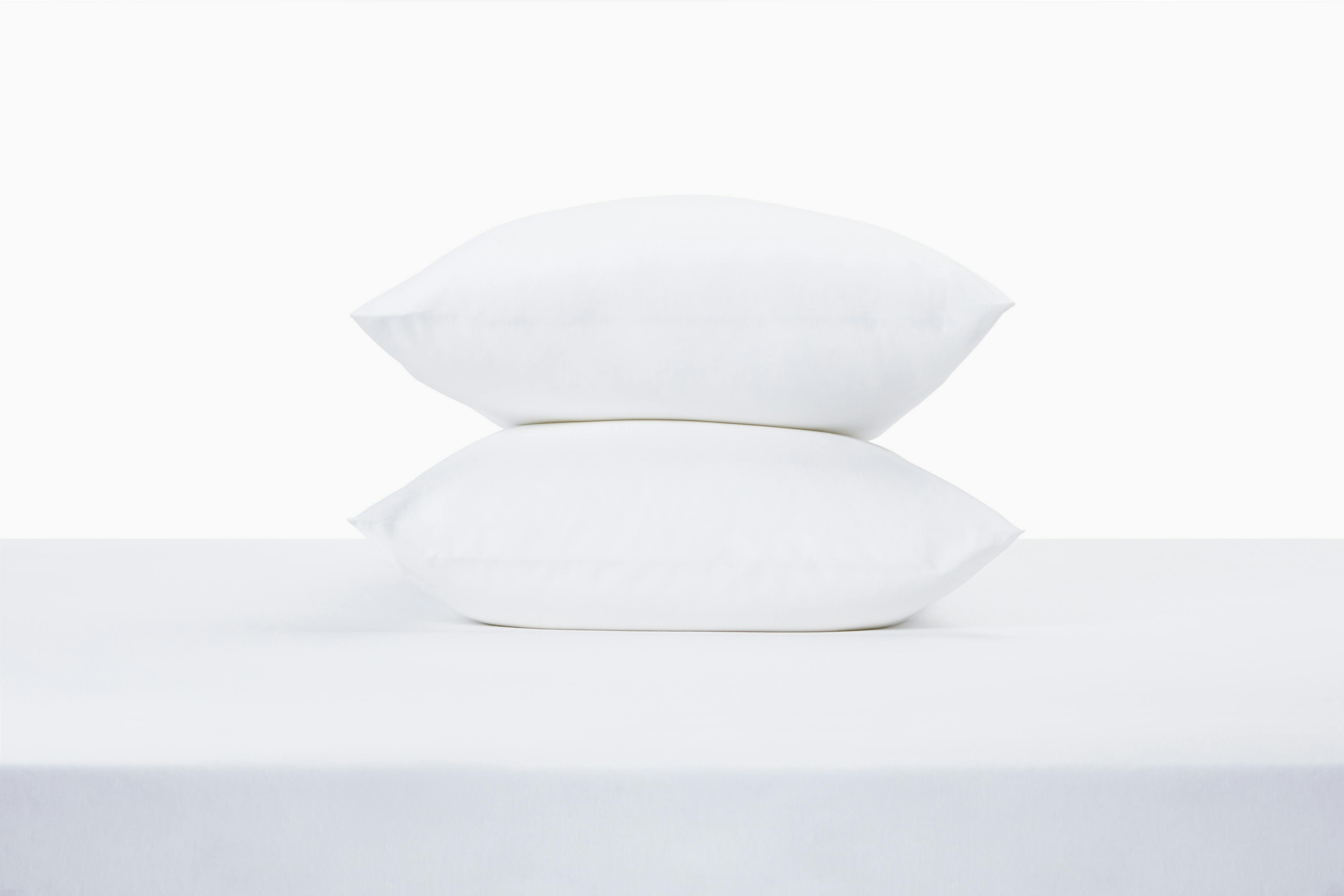 Percale Sheet Set (White) - Stacked - 3:2