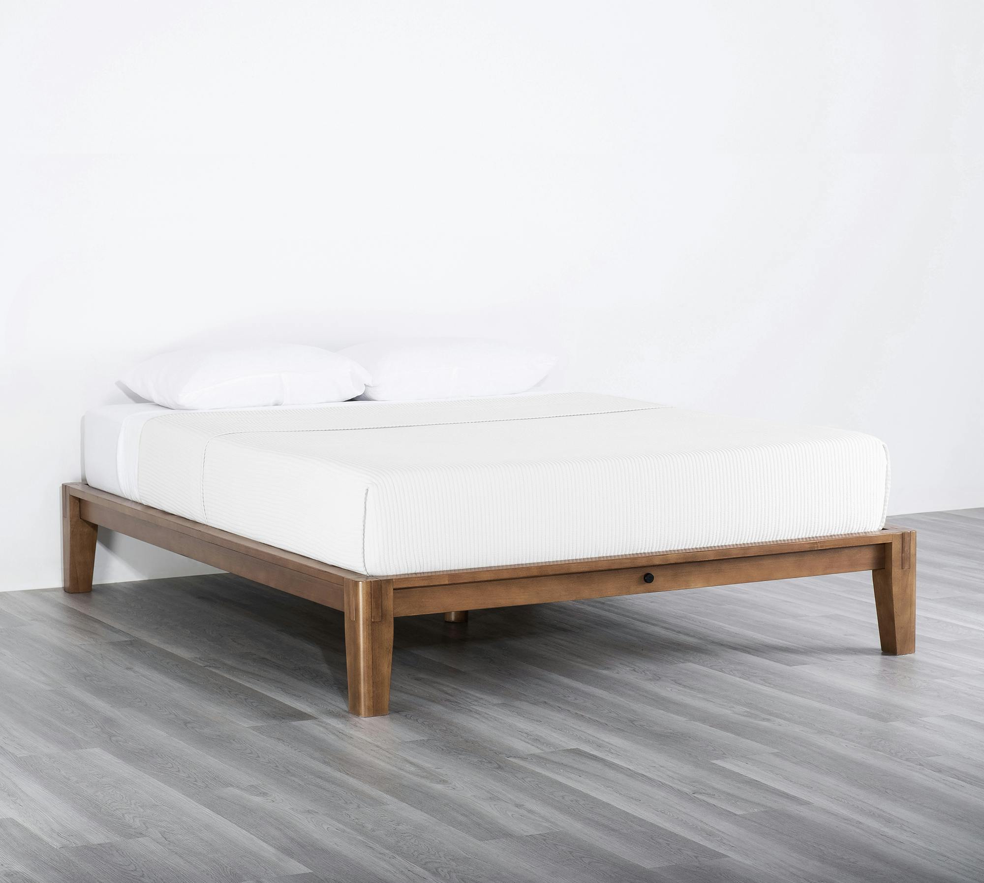 The Bed (Walnut / None) - Angled