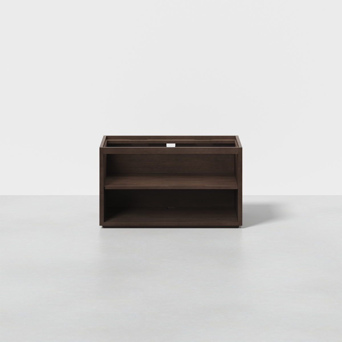 The Cubby (Espresso / Stacking Cubby) - Render - Front
