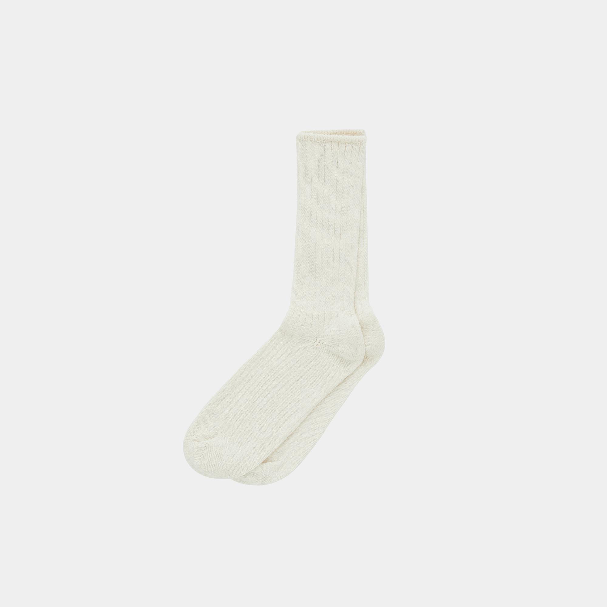 Crew Socks (Natural White) - Render - Back