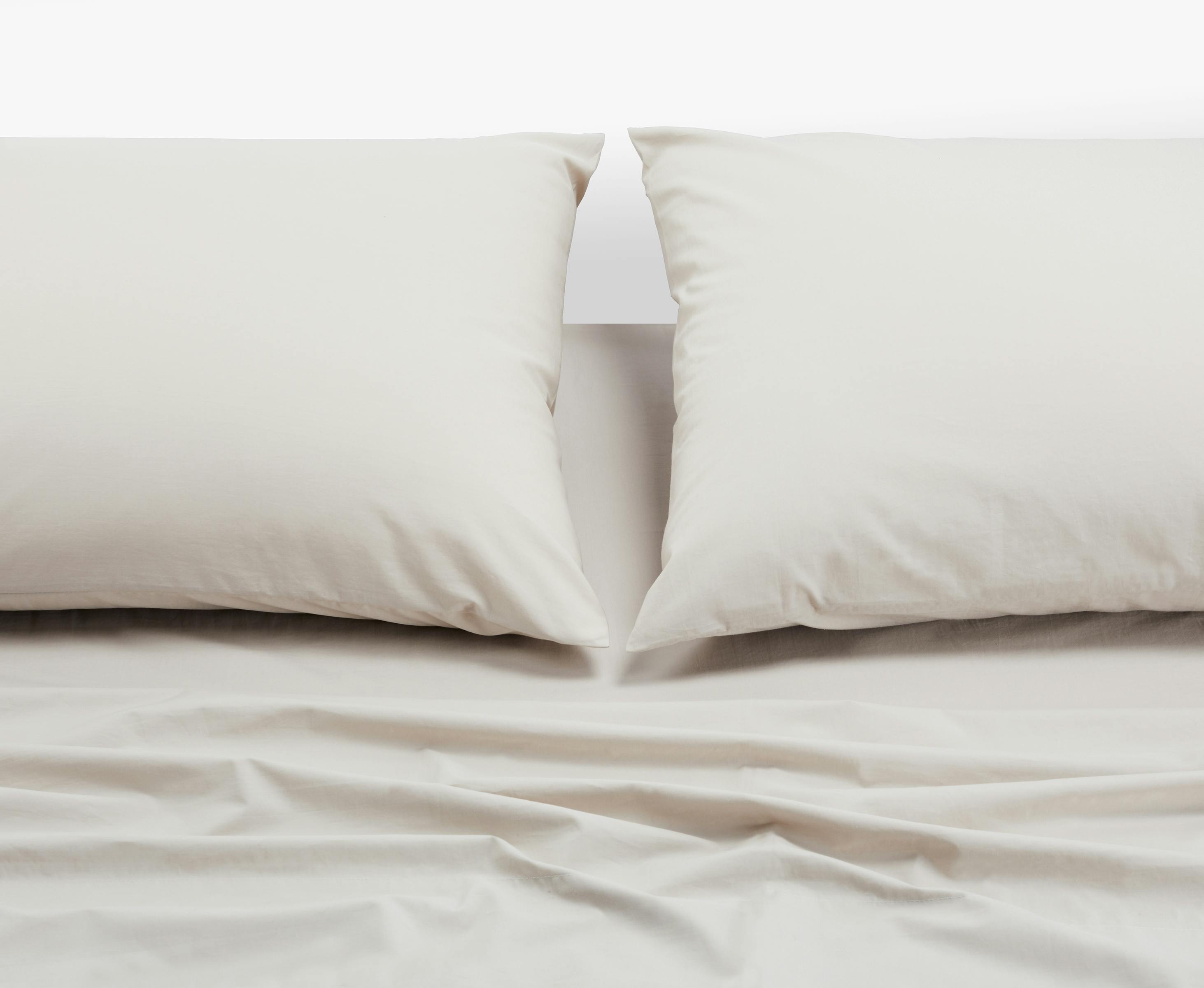 Percale Suite Sheet Set (Dune) - Pillows & Sheet 