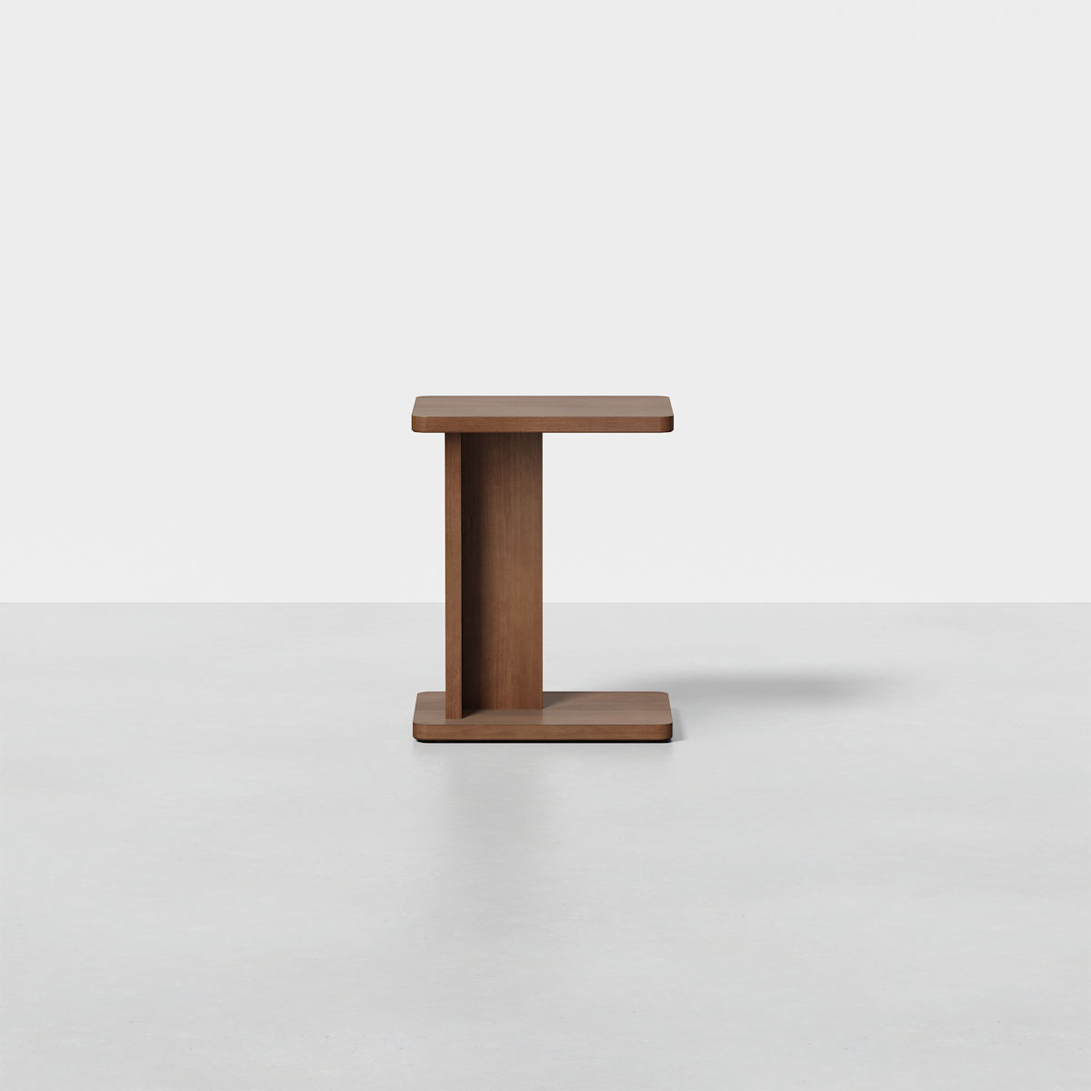 C Side Table (Walnut) - Render - Front