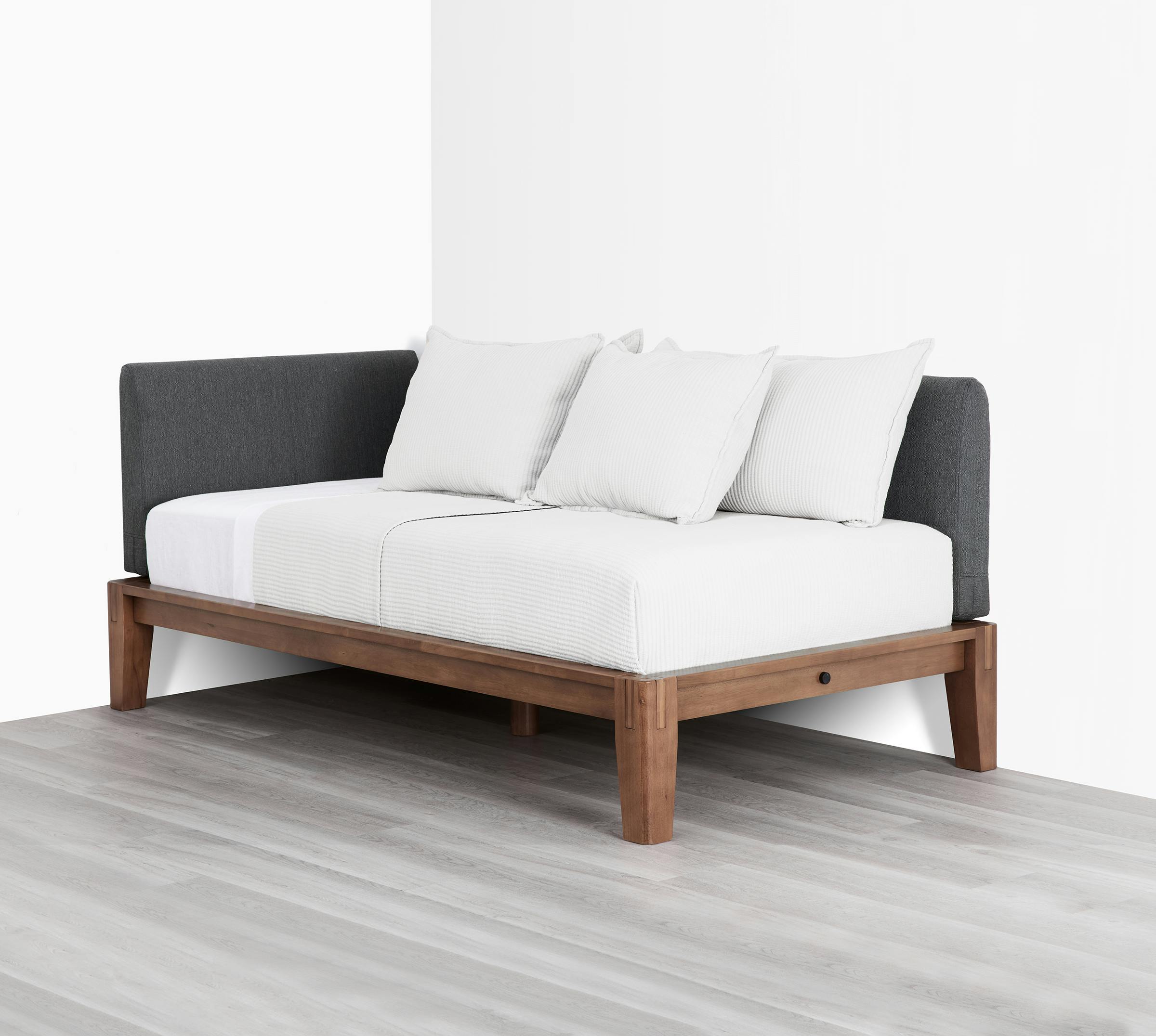 The Bed (Daybed / Walnut / Dark Charcoal) - Diagonal 3