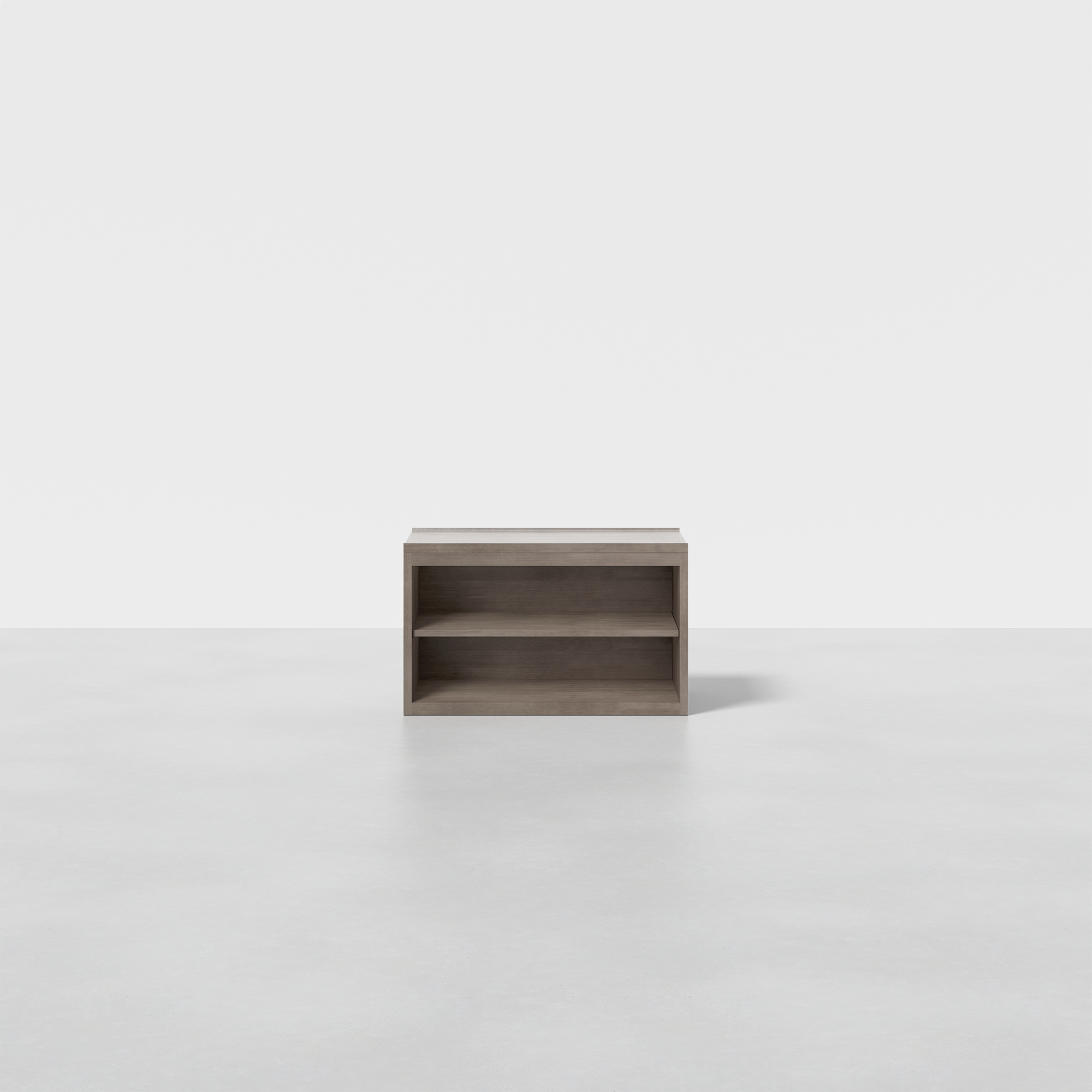 The Cubby Nightstand (Grey) - Render - Front
