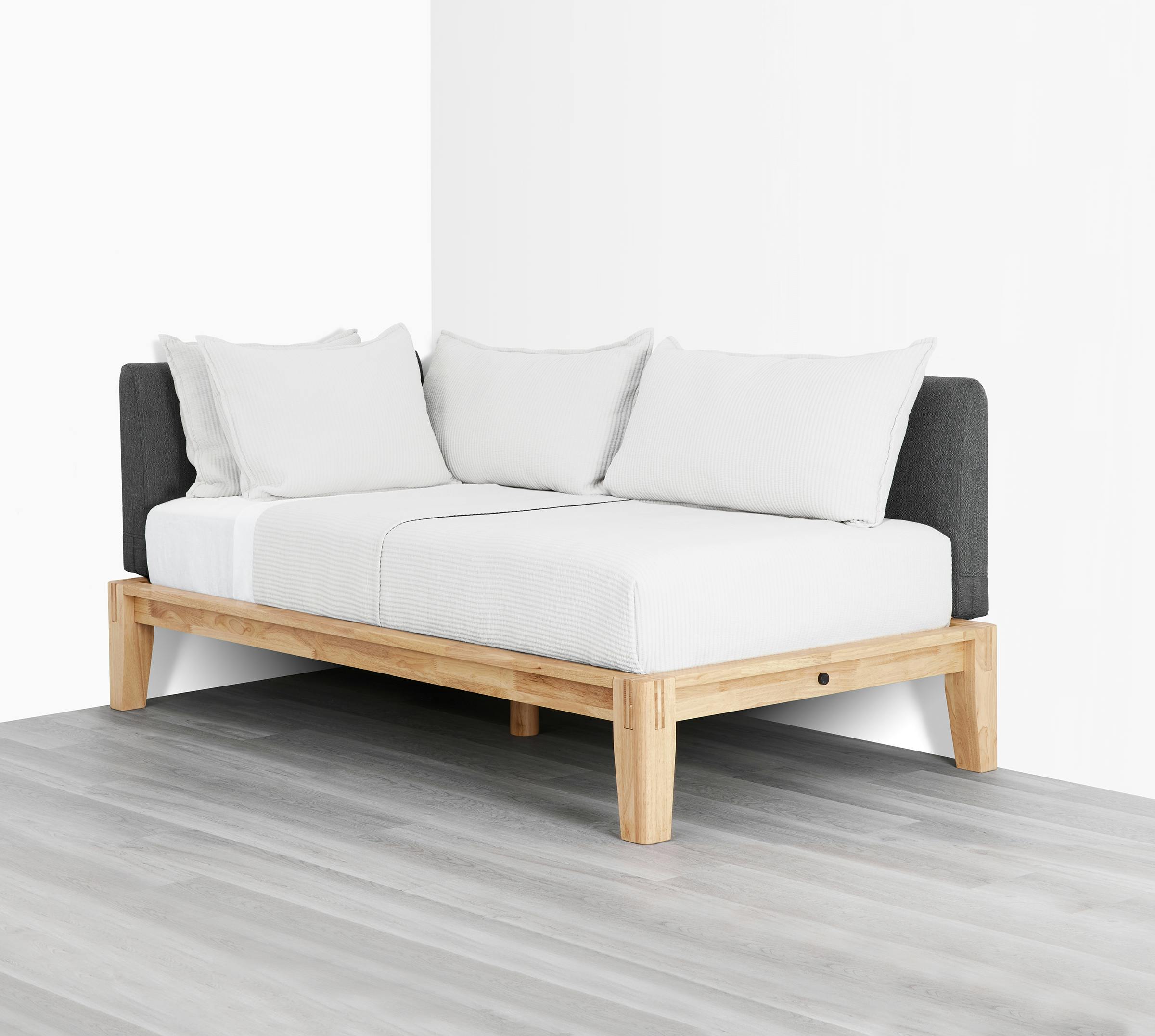 The Bed (Daybed / Natural / Dark Charcoal) - Diagonal 2