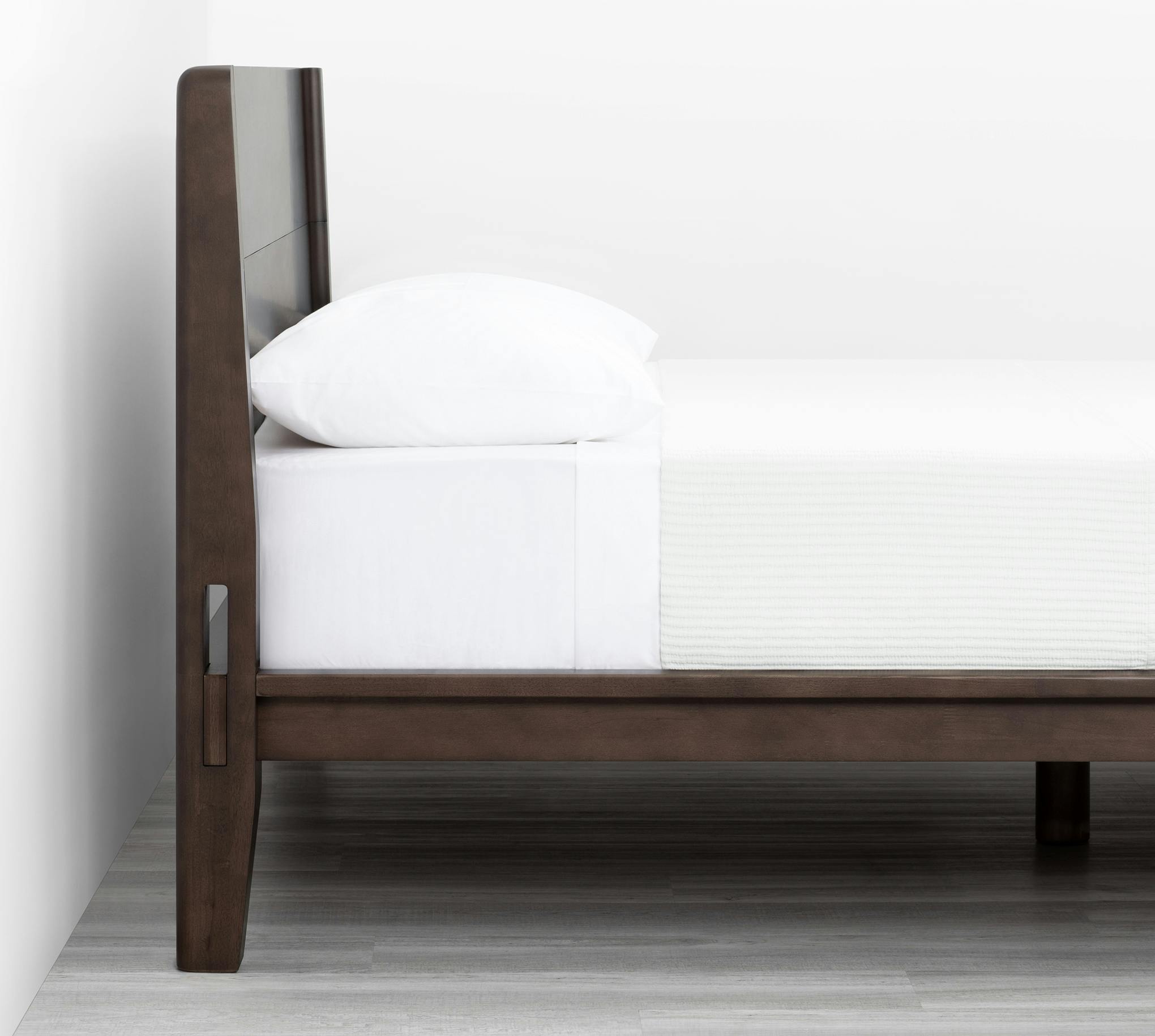 The Bed (Twin / Espresso / Headboard) - Side