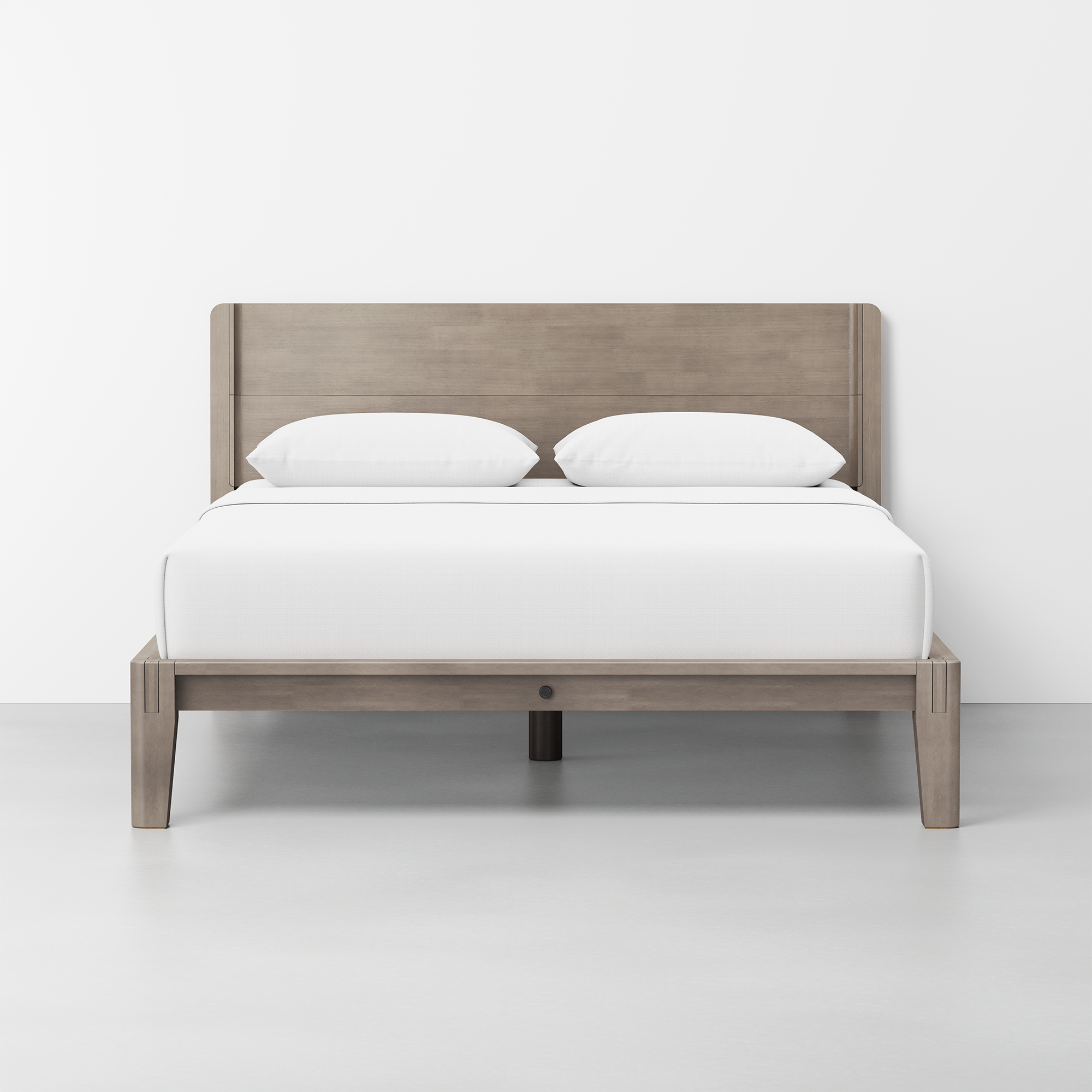 The Bed (Grey / Headboard) - Render - Front