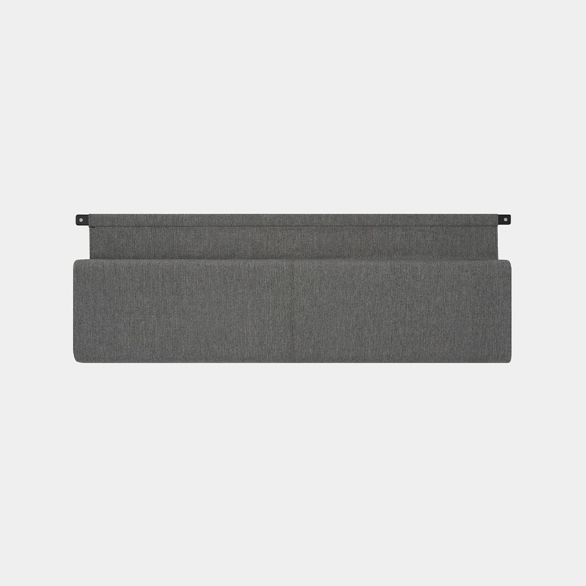 Headboard Cushion Cover (Dark Charcoal) - Render - Front