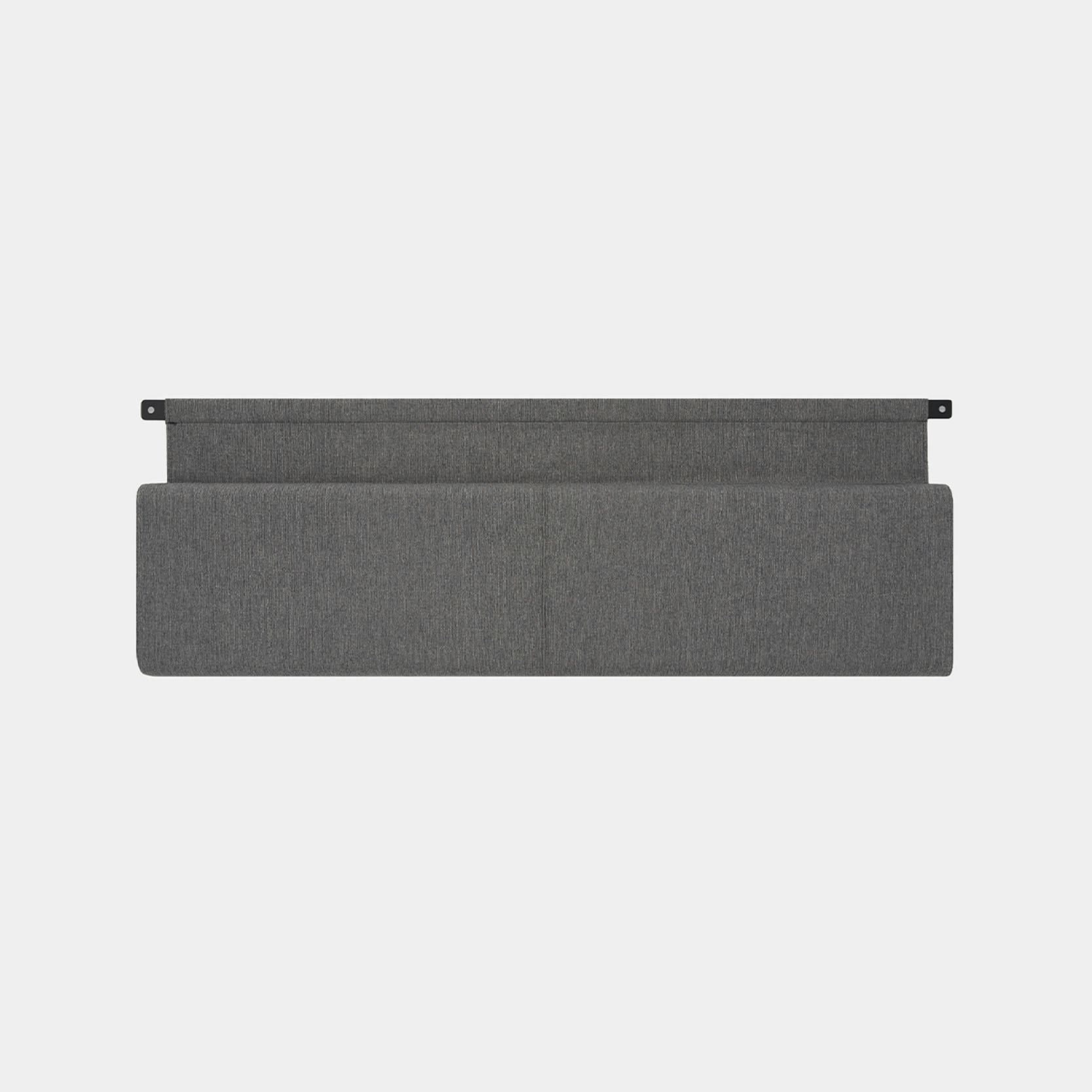 Headboard Cushion Cover (Dark Charcoal) - Render - Front