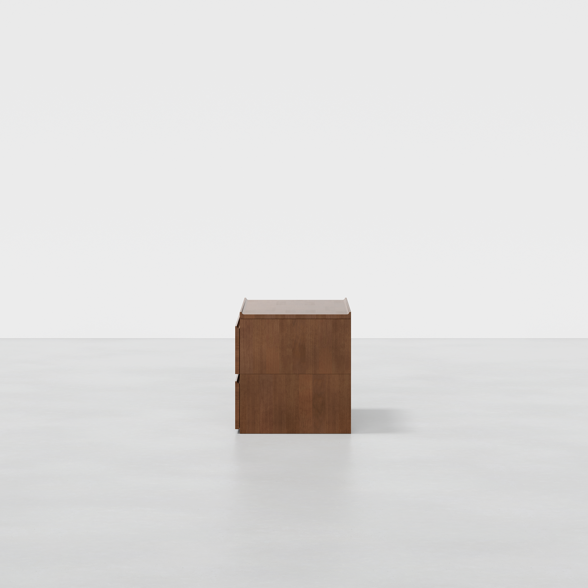 PDP Image: The Dresser (2x1 - Walnut) - Render - Side
