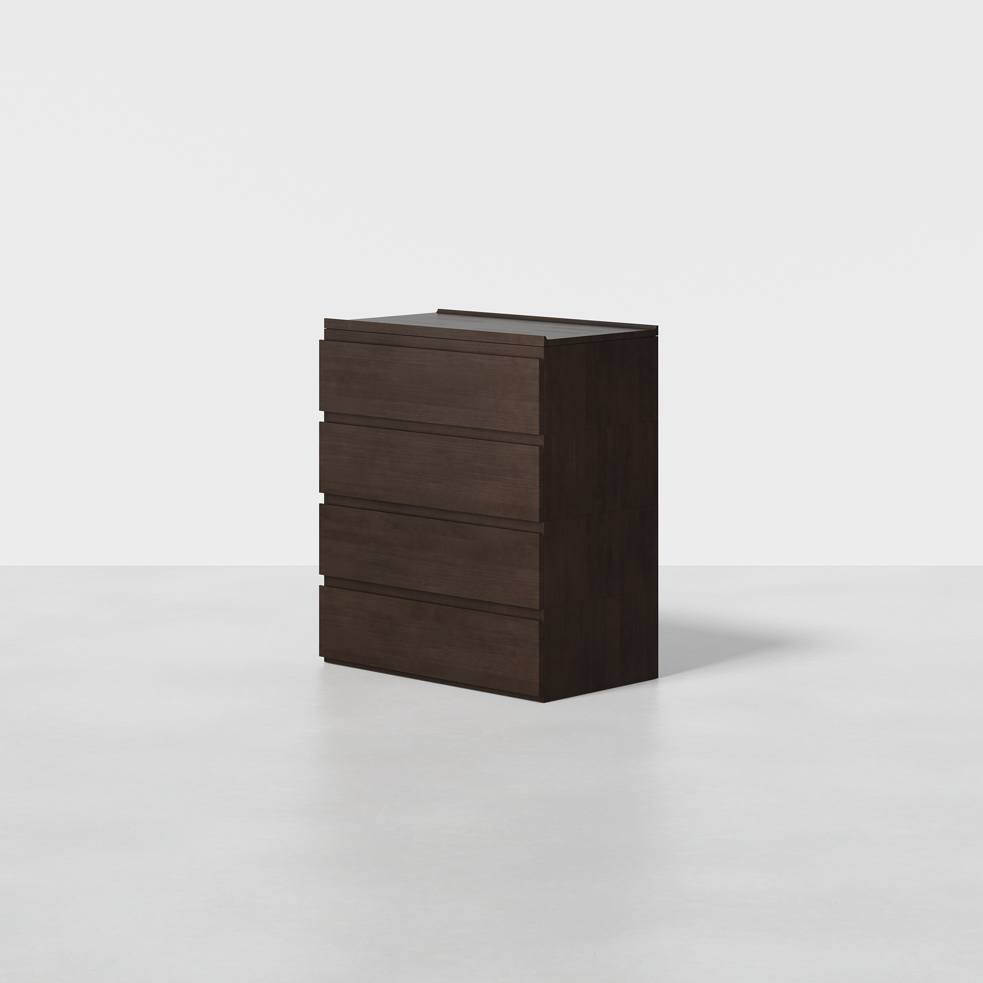 PDP Image: The Dresser (4x1 - Espresso) - Render - Angled