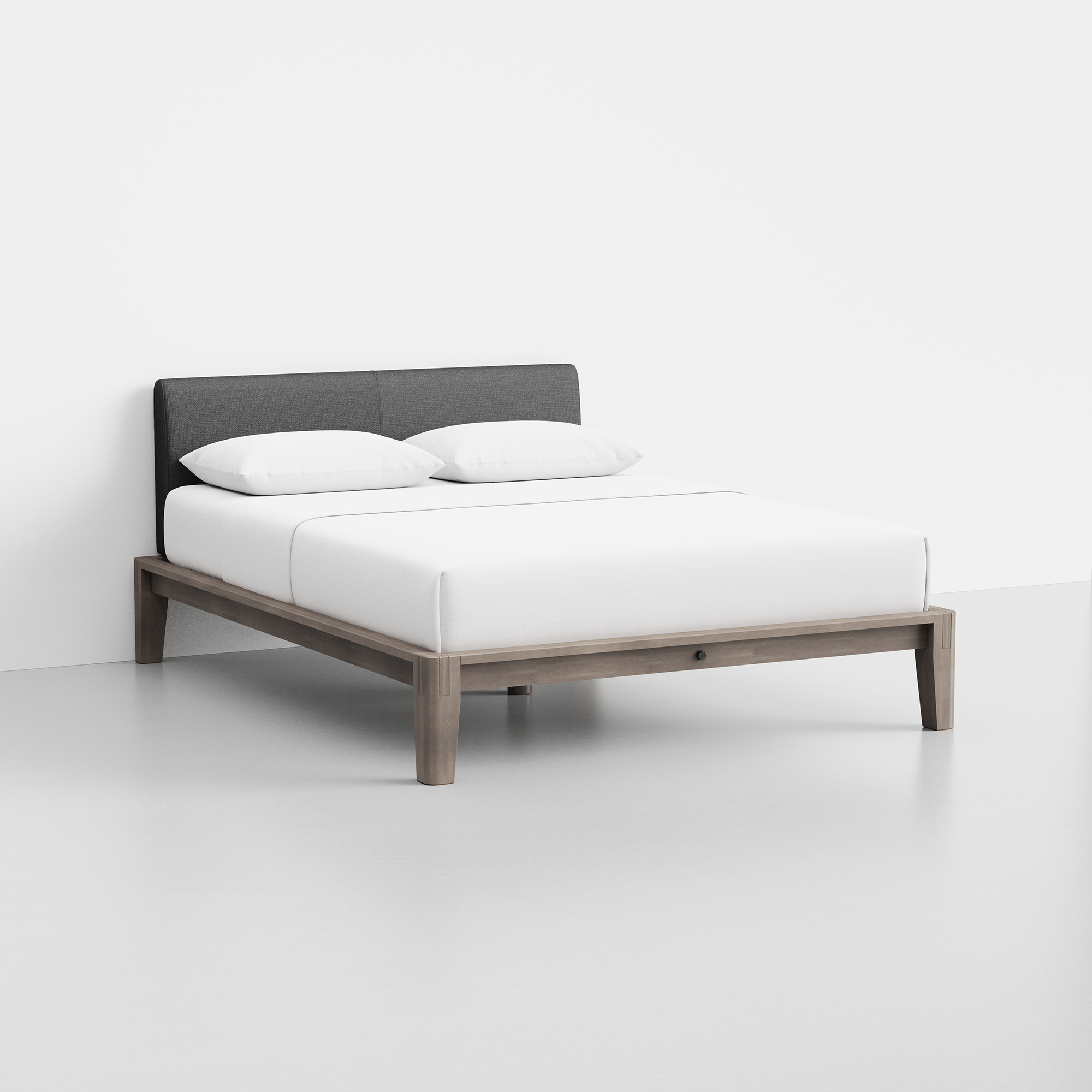The Bed (Grey / Dark Charcoal) - Render - Angled